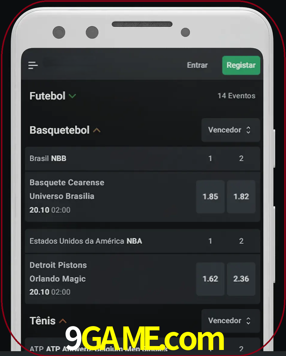 Aposte e assista aos esportes em formato ao vivo.