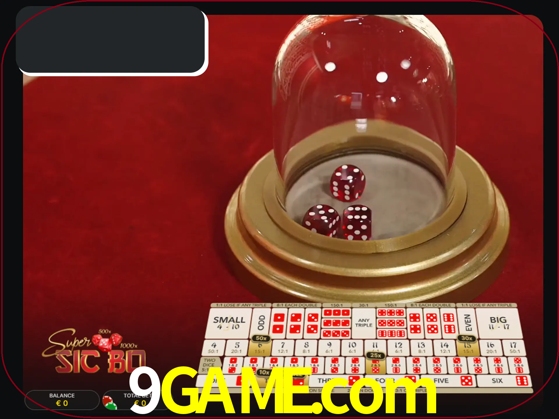 Deixe os dados ao seu lado nos jogos da Sic Bo.