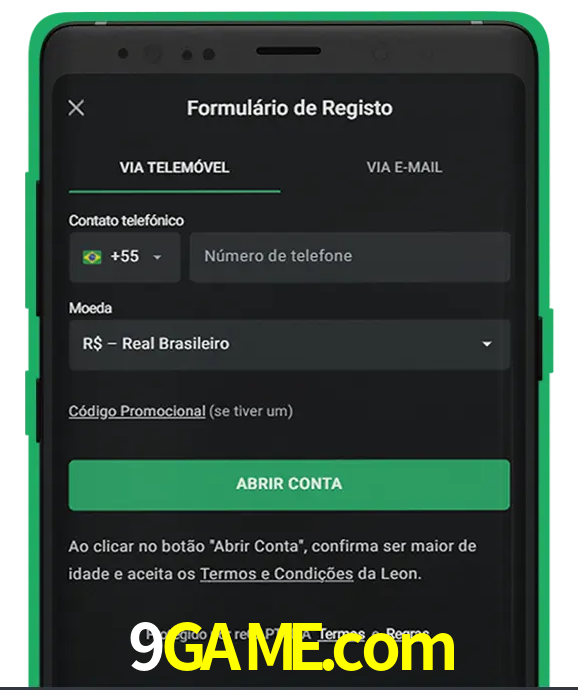 Cadastre-se em LeonBet seguindo passos simples.
